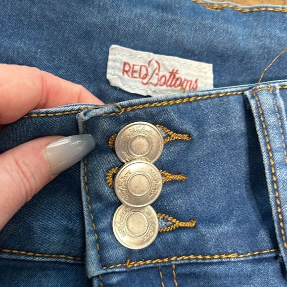 Red Bottoms Skinny jeans size 7/8 - Picture 5 of 12
